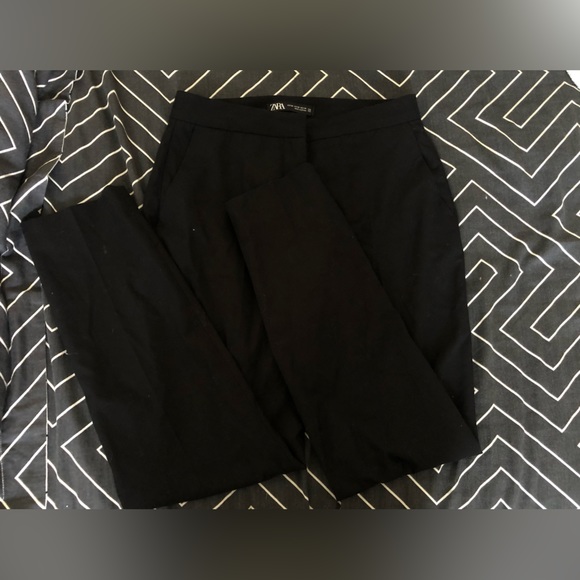 ZARA STRAIGHT LEG PANTS - Picture 4 of 4